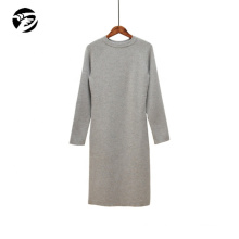 Gray Body Con Women Pullover Sweater Dress Long Wholesale Womens Sweaters